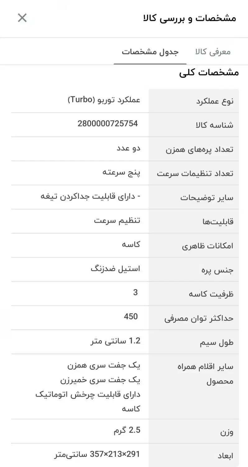 هنزن کاسه دار فیلیپس|خردکن، آسیاب، غذاساز|اصفهان, سرچشمه|دیوار