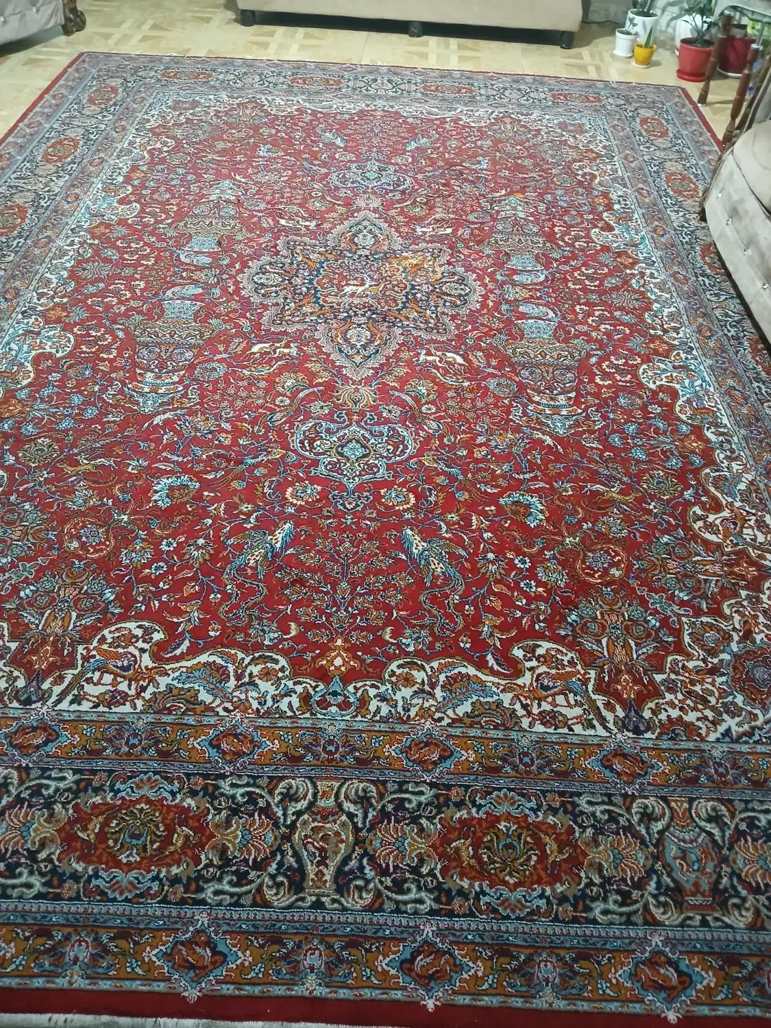 فرش ۱۲ متری ماشینی طرح ترج|فرش|اندیشه, اندیشه فاز ۴|دیوار