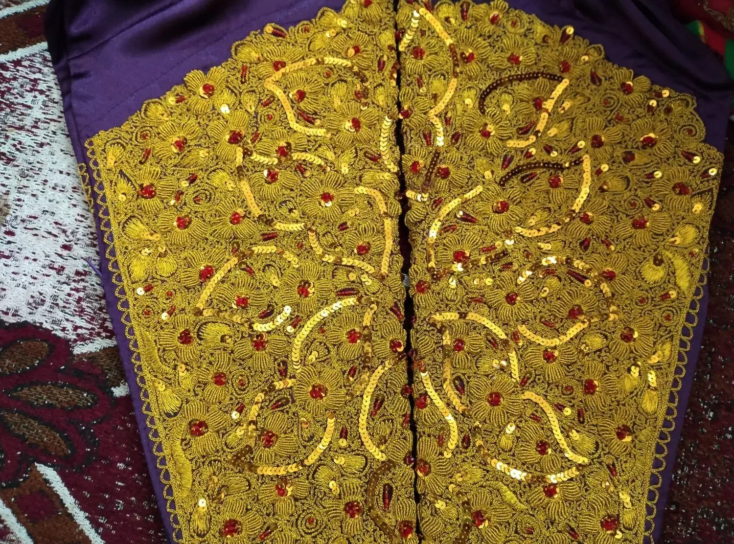 شلوار گلابتونی دستی|لباس|رودان, |دیوار
