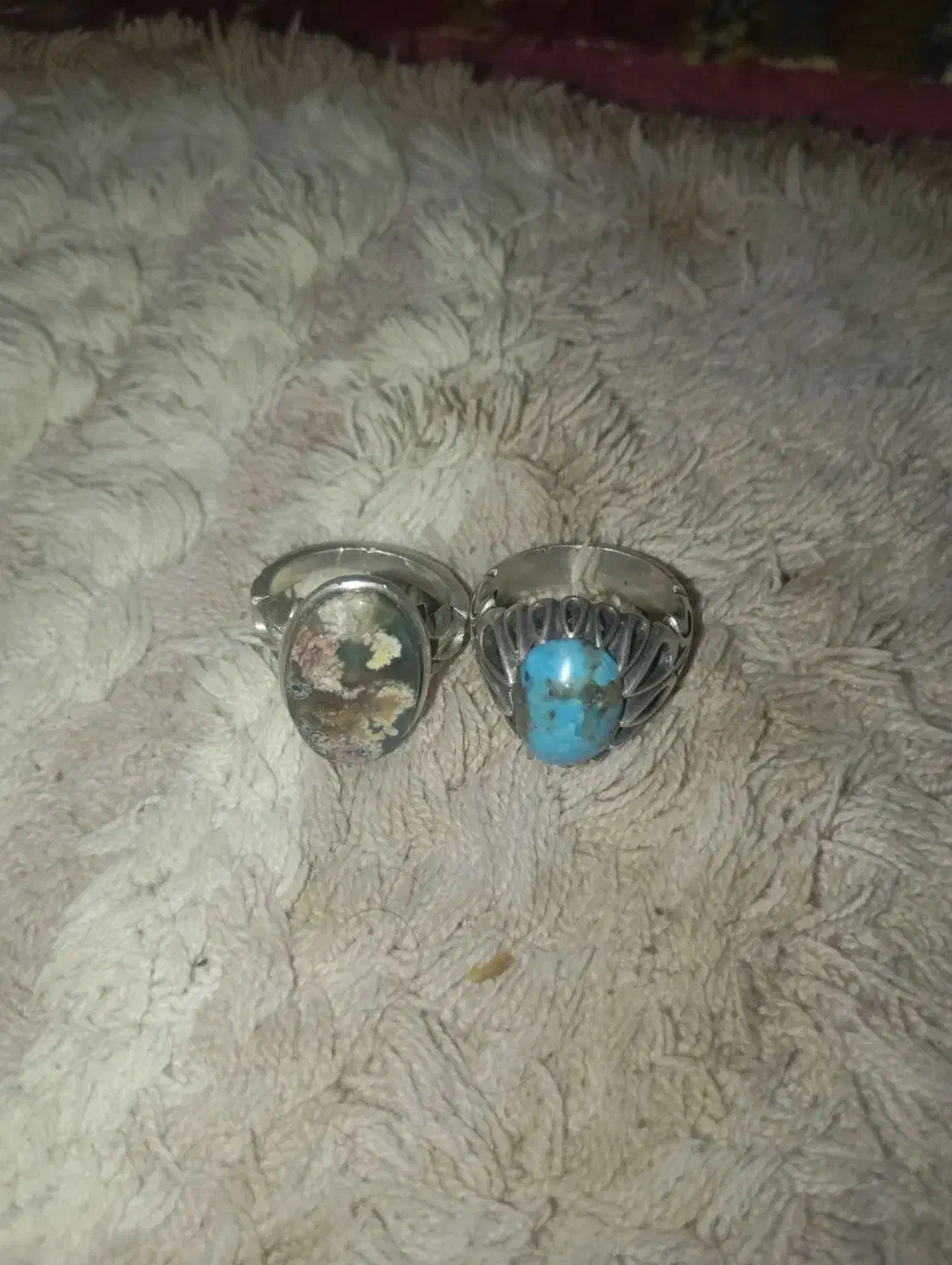 دو عدد انگشتر نقره|بدلیجات|خلخال, |دیوار