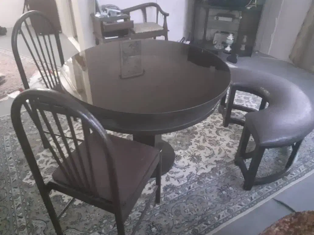 میز نهارخوری ۴نفره درحدنو بادوتاصندلی|میز و صندلی غذاخوری|تهران, قاسم‌آباد|دیوار