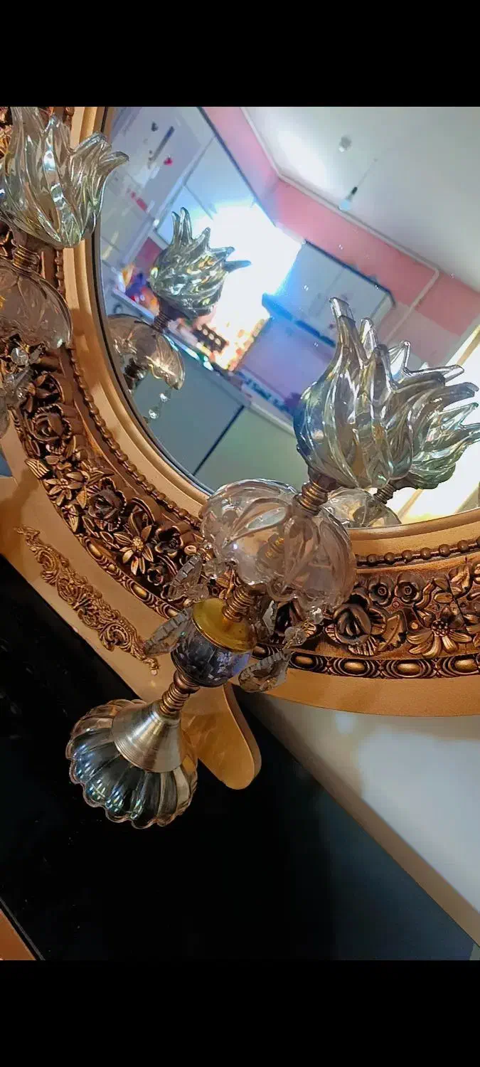 آینه و شمعدان|بوفه، ویترین، کنسول|بمپور, |دیوار