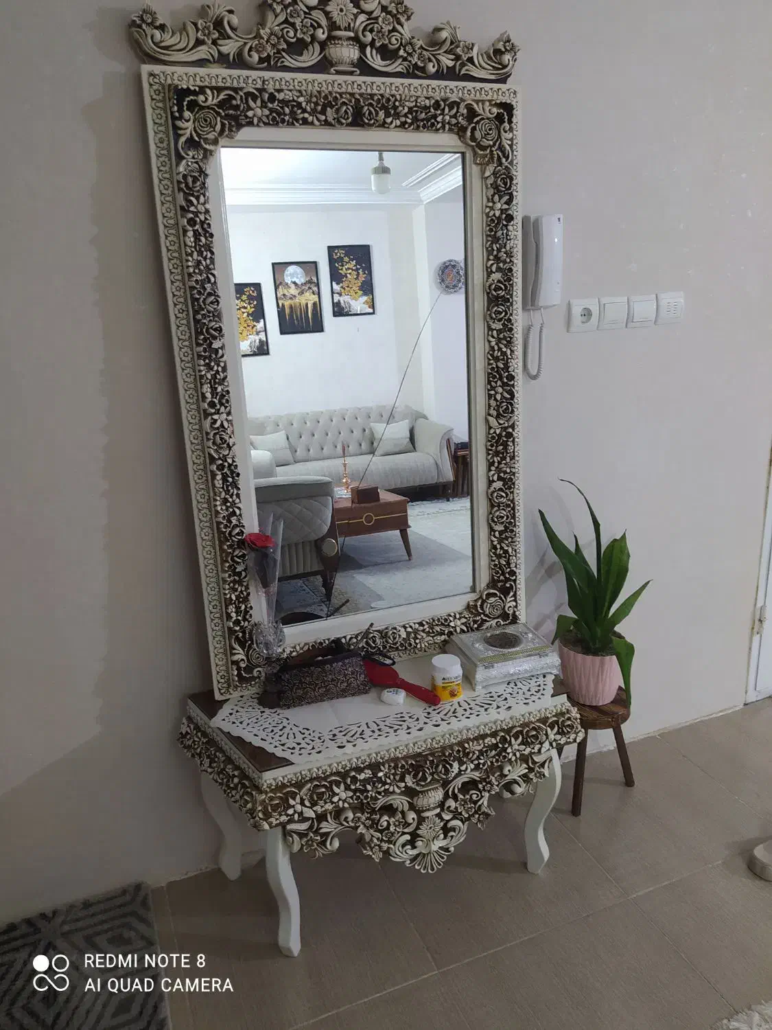 آینه وکنسول|مبلمان خانگی و میز عسلی|بجنورد, |دیوار