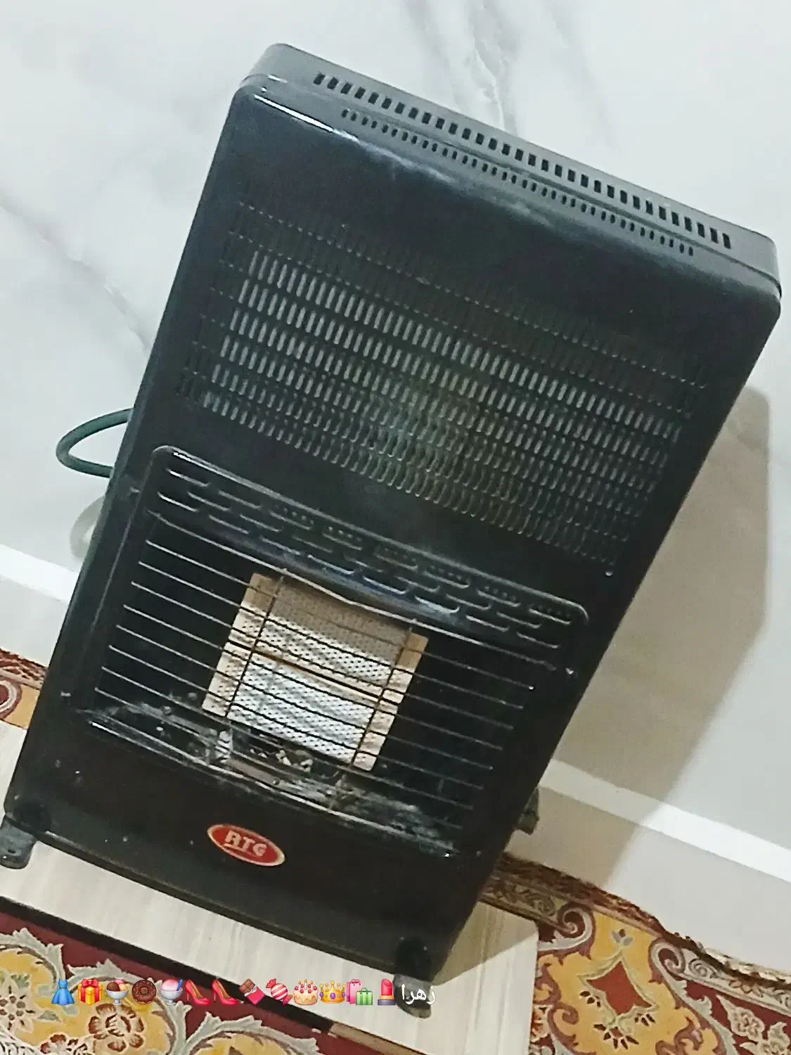 بخار گازی دو شعله بزرگ سالم سالم و تمیز بدون دودکش|بخاری، هیتر، شومینه|سوسنگرد, |دیوار