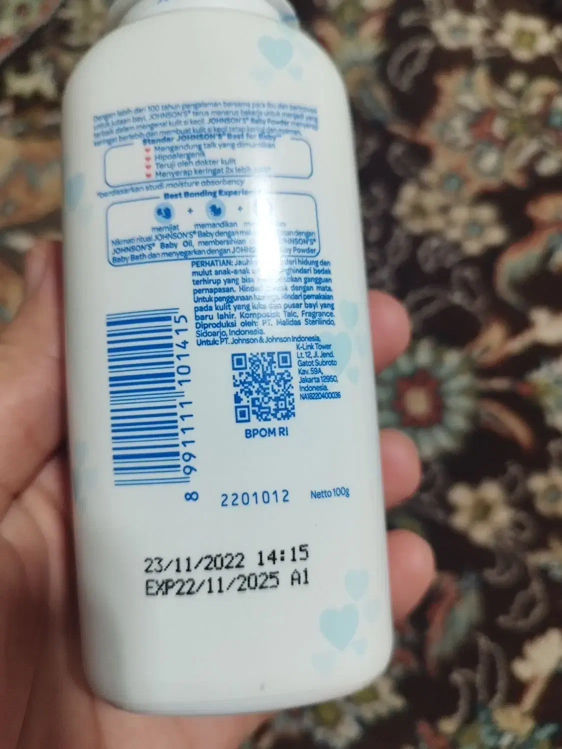 دو عدد پودر بچه جانسون اصل|اسباب و اثاث بچه|قم, پردیسان|دیوار