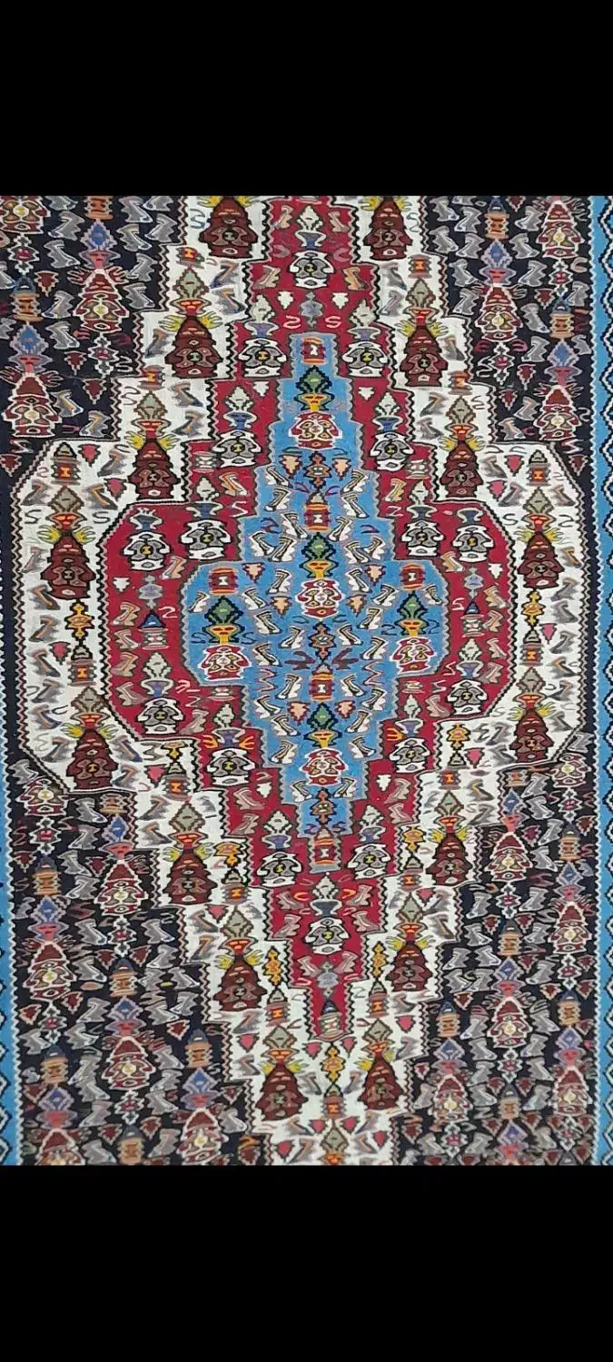 گلیم دست بافت|گلیم، جاجیم، گبه|کرمانشاه, |دیوار