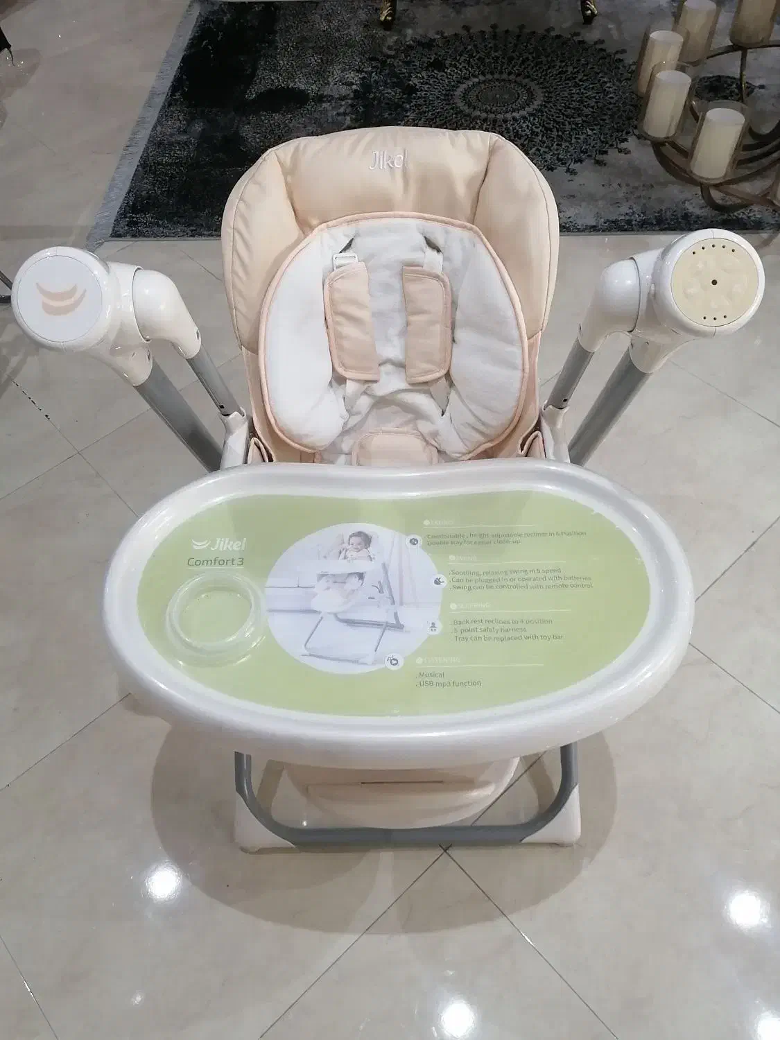 صندلی غذا کودک برند جیکل|تخت و صندلی بچه|قم, سالاریه|دیوار