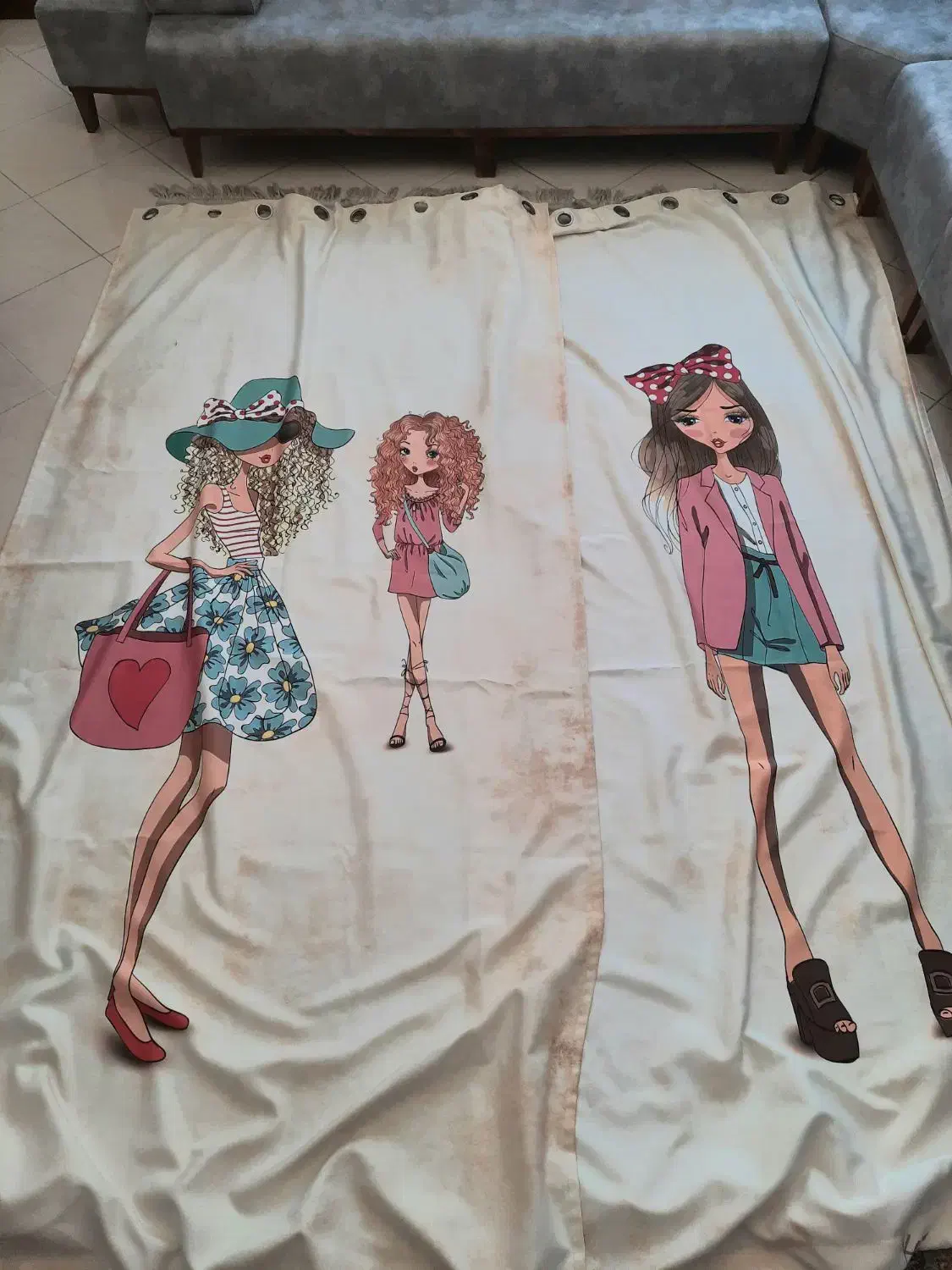 پرده اتاق خواب کودک تا نوجوانی|پرده، رانر، رومیزی|تهران, شهرک شهرداری|دیوار