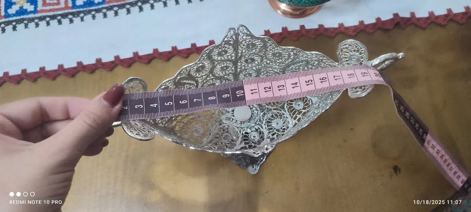 ظروف مسی فیروزه،خاتم|صنایع دستی و سایر لوازم تزئینی|ری, فیروزآبادی|دیوار