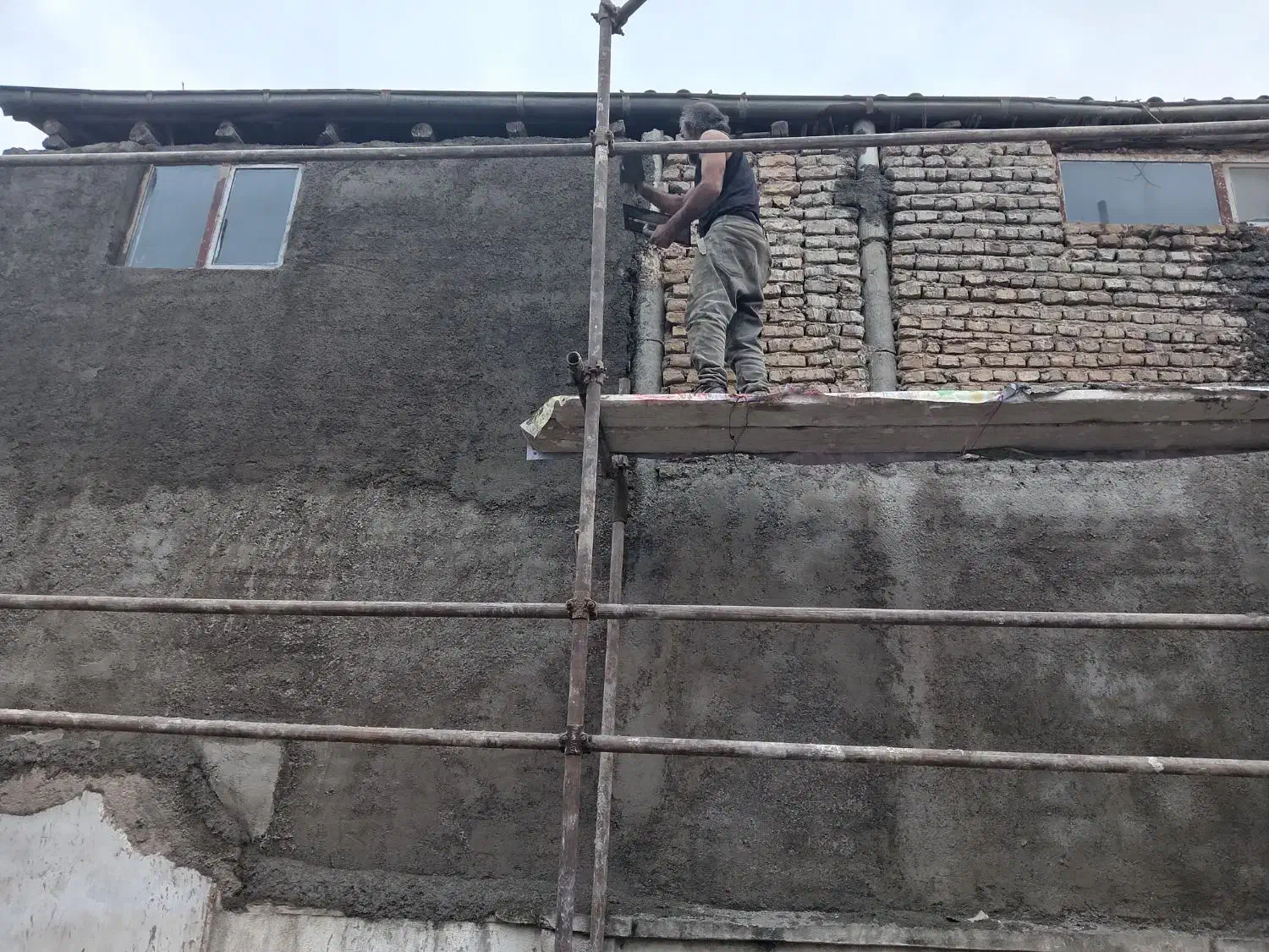 سیمان کاری پودرسنگ انجام میشود|خدمات پیشه و مهارت|خان ببین, |دیوار