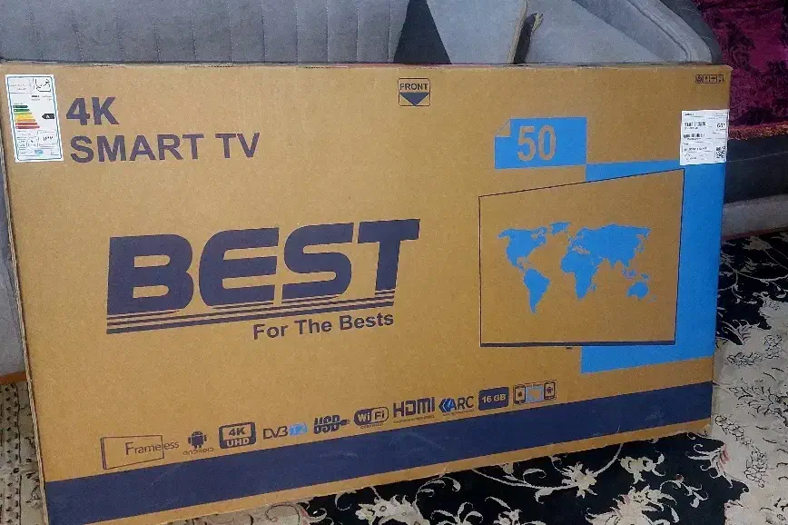 تلویزیون 50inch bestهوشمندفورکی پلمپ باگارانتی|تلویزیون و پروژکتور|اهواز, پردیس دو|دیوار