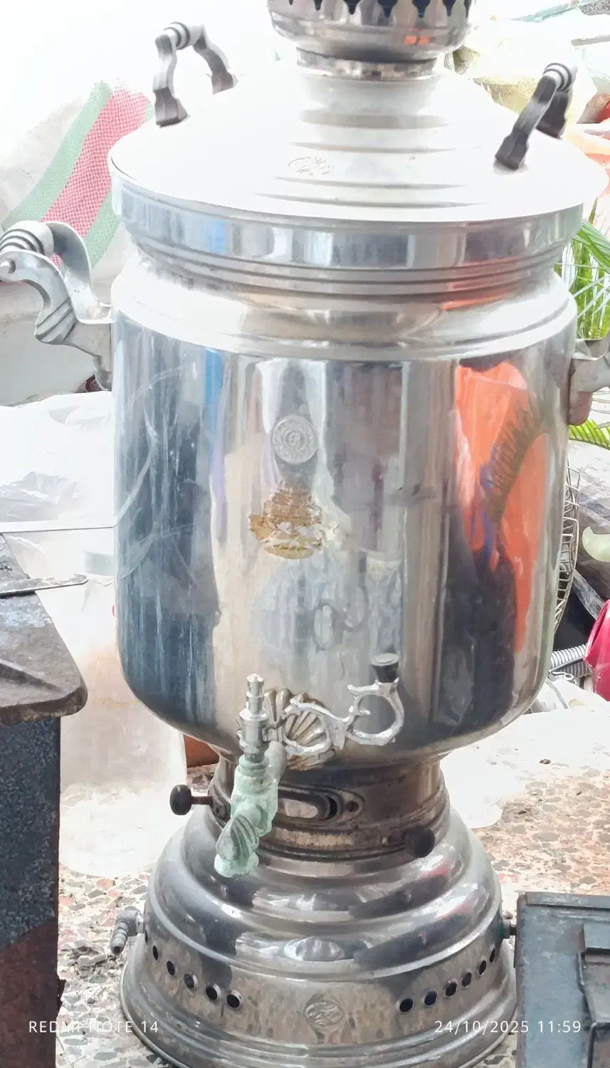 سماور بزرگ گازی سالم|سماور، چای‌ساز، قهوه‌ساز|لنگرود, |دیوار