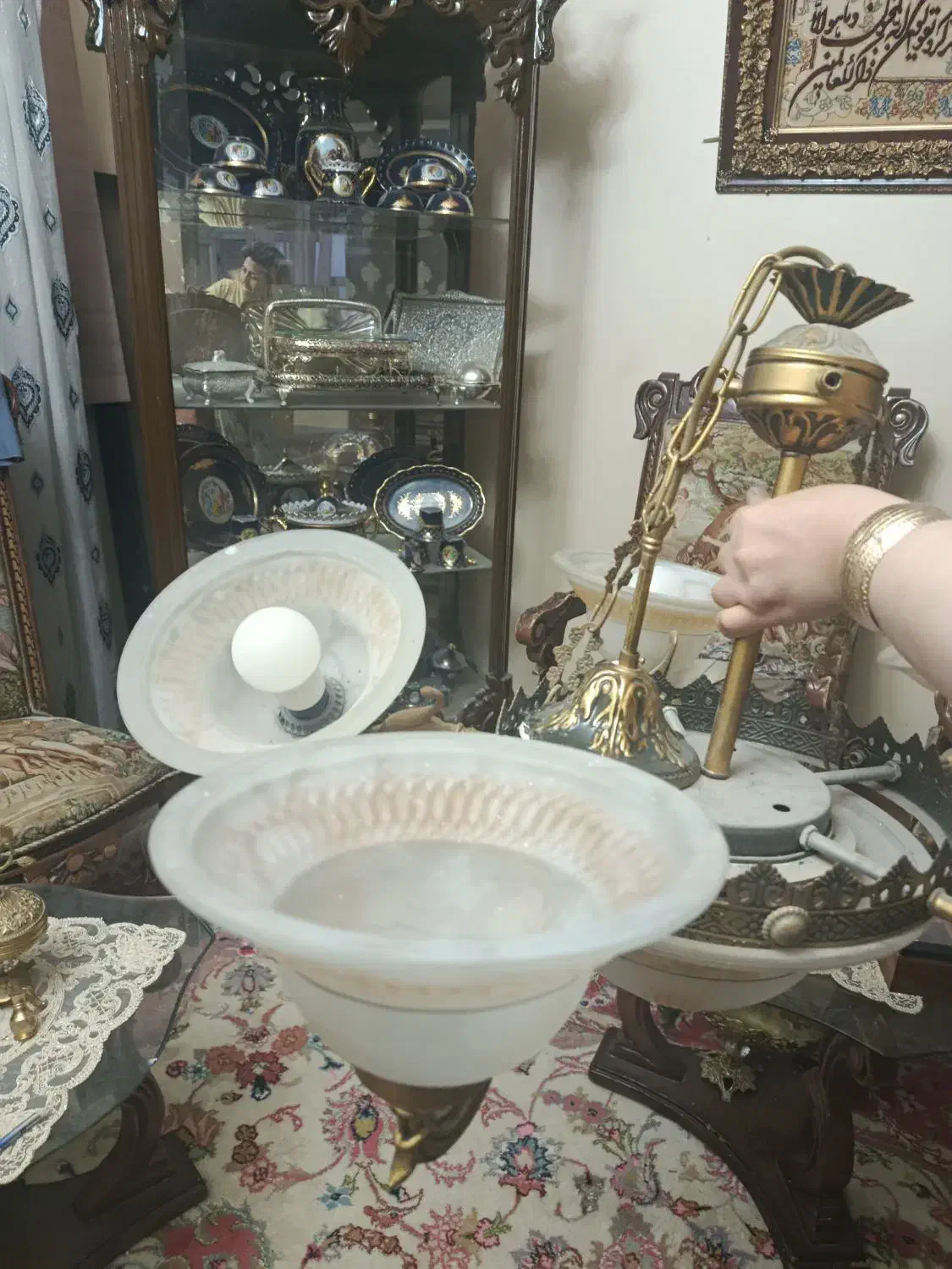 لوستر|لوستر و چراغ آویز|تبریز, |دیوار