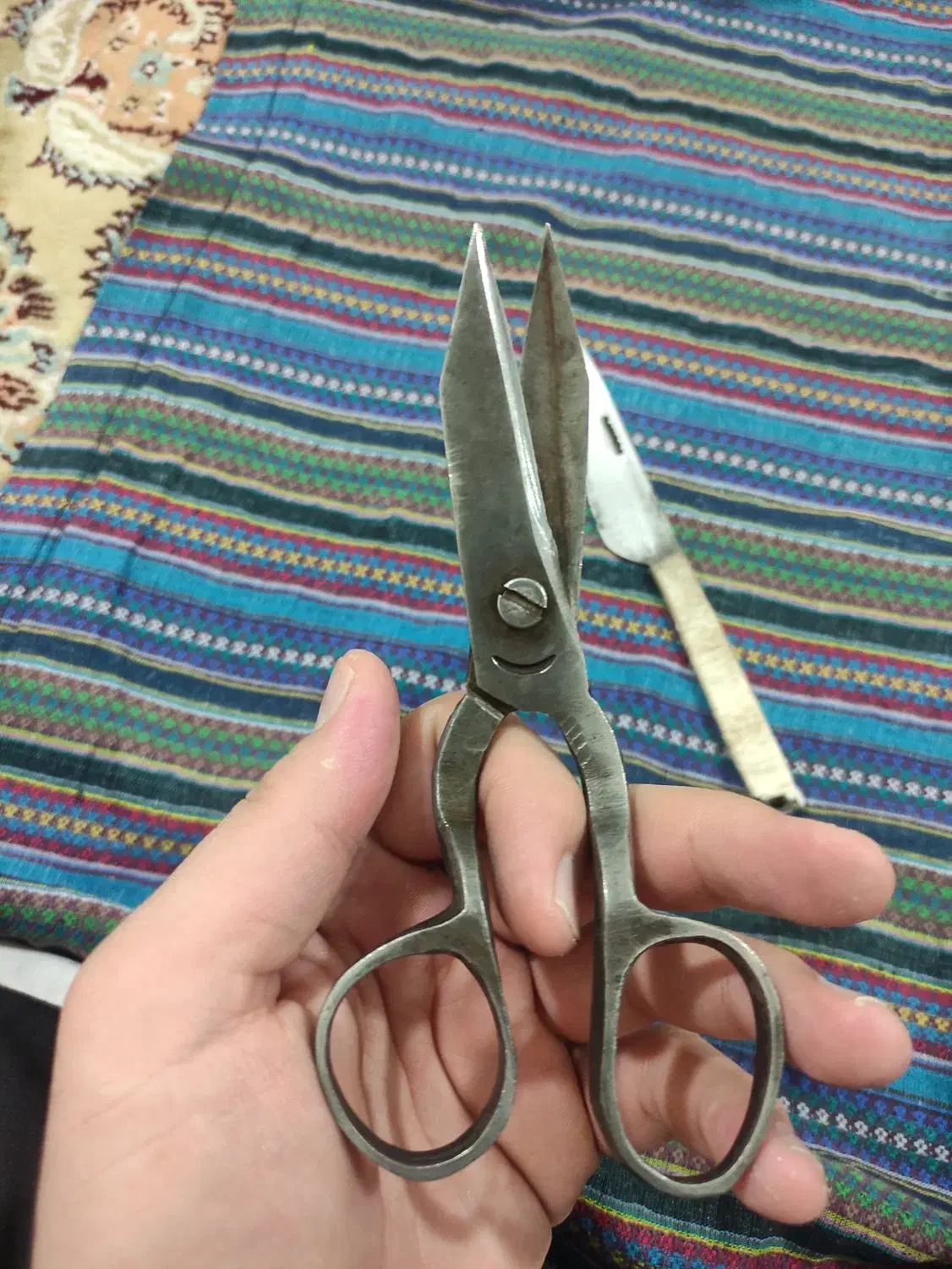 قیچی فولادی قدیمی|لوازم خیاطی و بافتنی|تهران, افسریه شمالی|دیوار