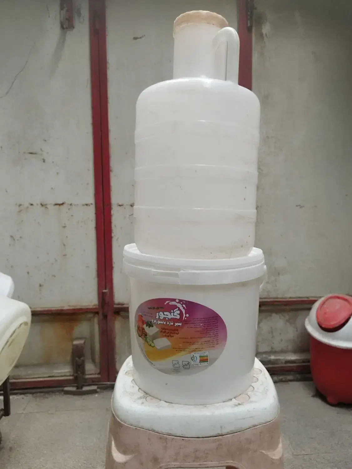 دبه در کوزه ایی وسطل ۱۰کیلویی پنیری|ظروف نگهدارنده، پلاستیکی، یک‌بارمصرف|اهواز, آسیاباد|دیوار