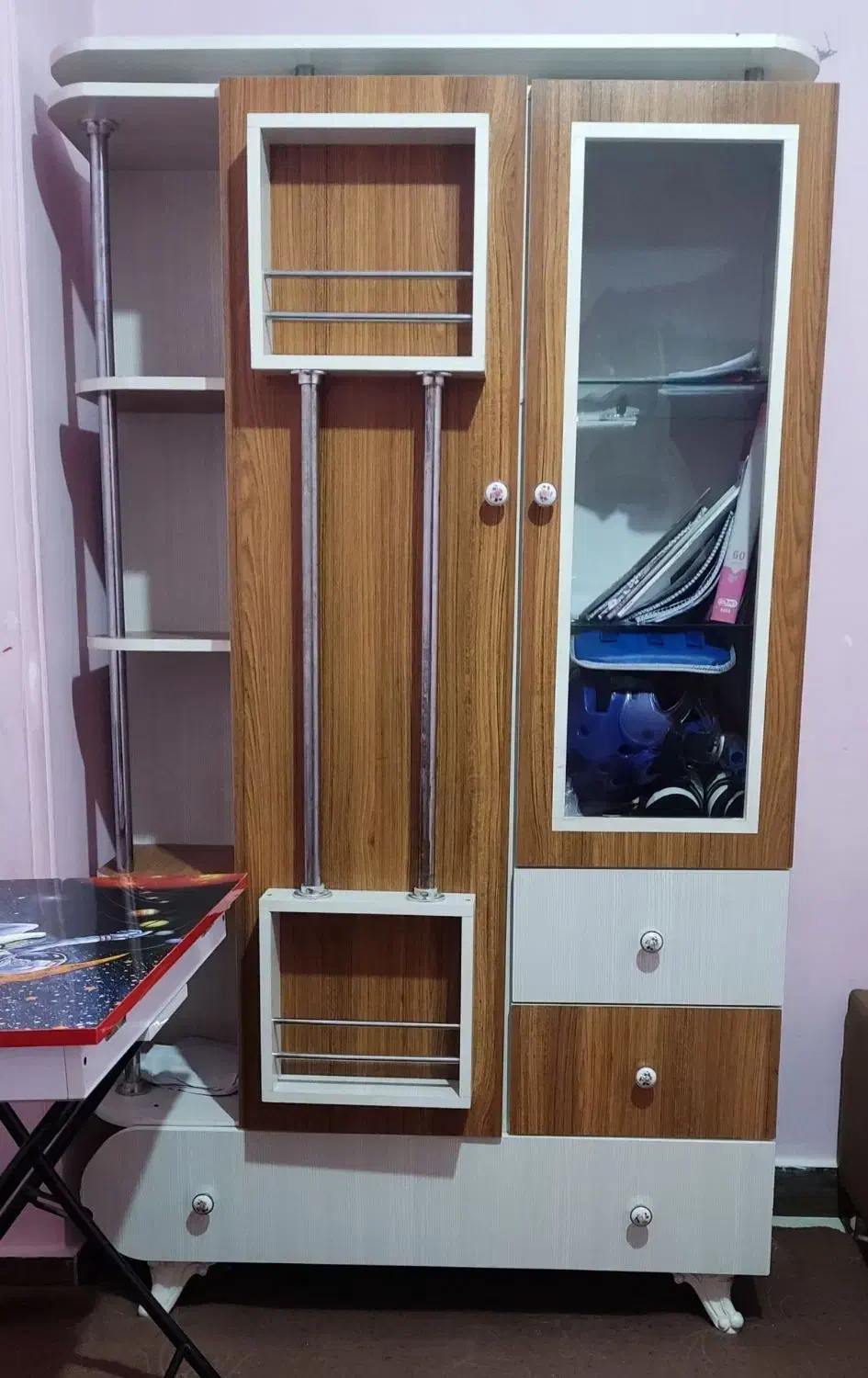 کمد بچه سالم و اجاق گاز تفتان ۵ شعله دراور ۵ کشو|جاکفشی، کمد، دراور|نسیمشهر, |دیوار