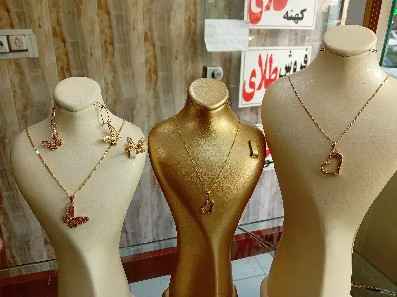 نیم ست پروانه طلای محسن(کد۰۱)جمعه بازهست|جواهرات|تبریز, |دیوار