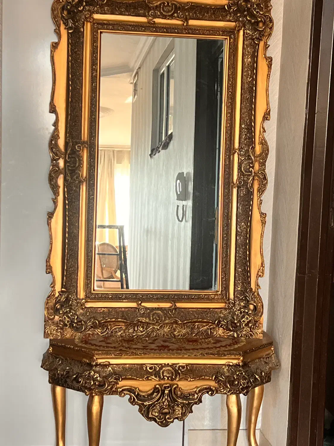 آینه کنسول و ساعت|مبلمان خانگی و میز عسلی|سرپل ذهاب, |دیوار