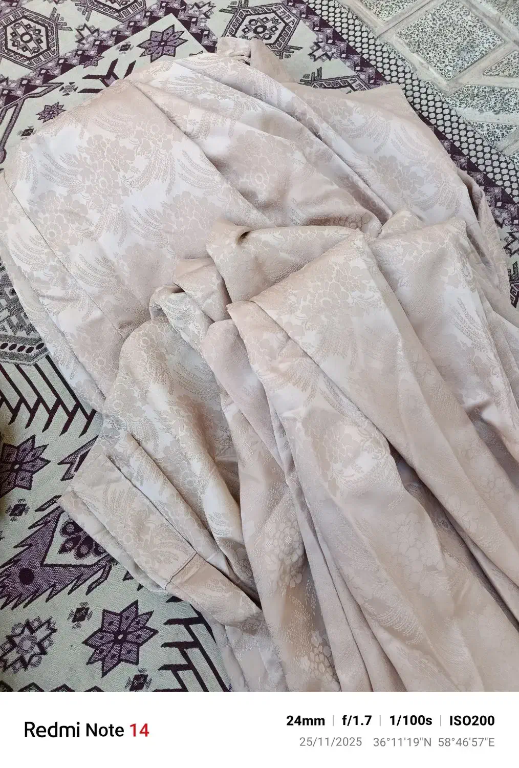 پرده|پرده، رانر، رومیزی|نیشابور, خط کاشمر|دیوار