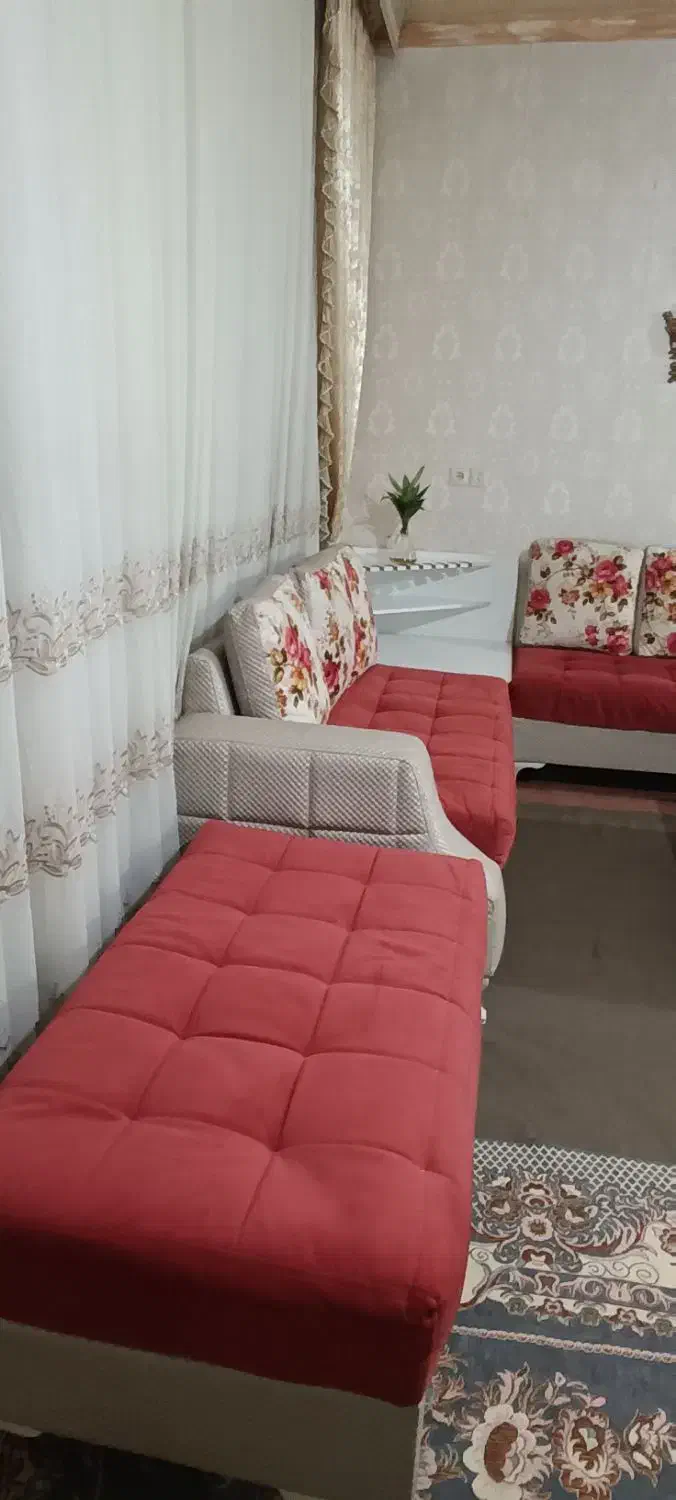یکدست راحتی دوخت تهران با صندلی گردان|مبلمان خانگی و میز عسلی|کرمانشاه, |دیوار