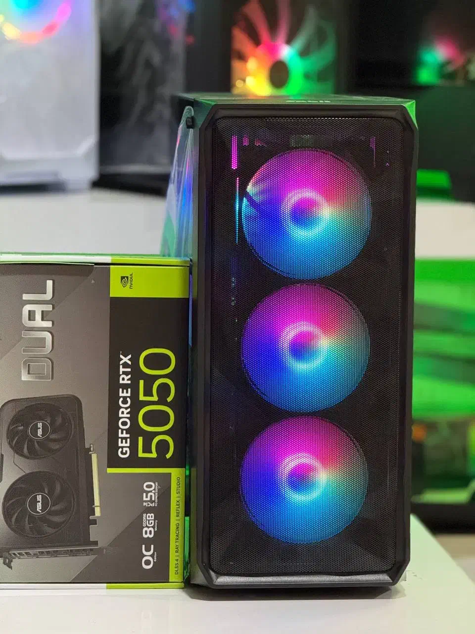 کیس گیمینگ رندرینگ RTX 5050 +I512400Fفول آکبند|رایانه رومیزی|مشهد, آبکوه|دیوار