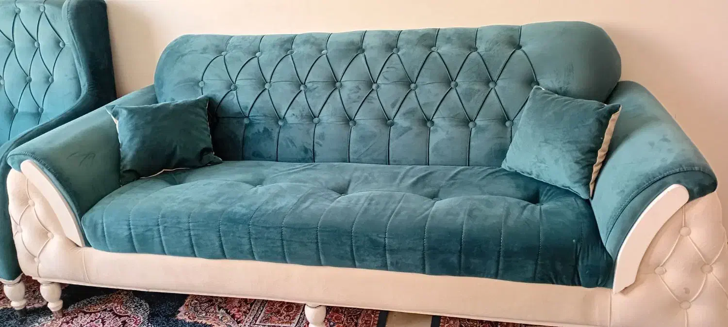 مبل 7نفره نو|مبلمان خانگی و میز عسلی|تهران, خاک سفید|دیوار