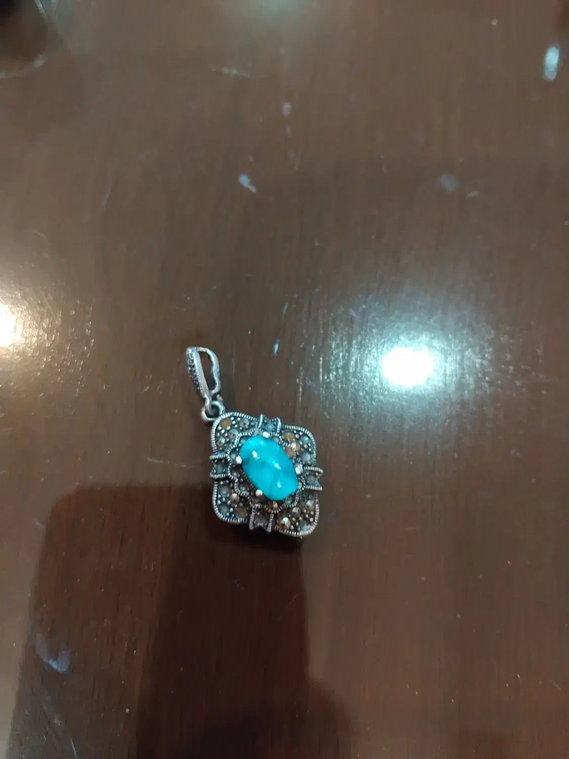 آویز نقره و فیروزه|جواهرات|کرج, کیانمهر|دیوار