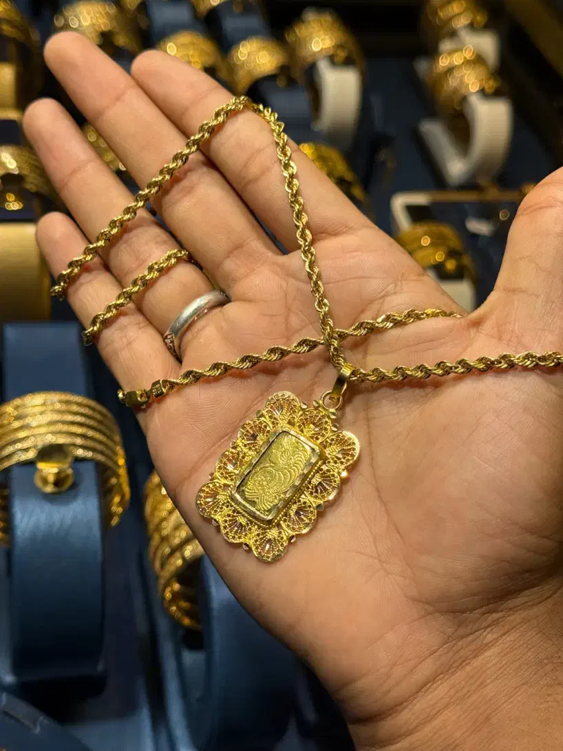 زنجیر طنابی و پلاک الیزابت(گالری محمد)|جواهرات|اهواز, نادری|دیوار