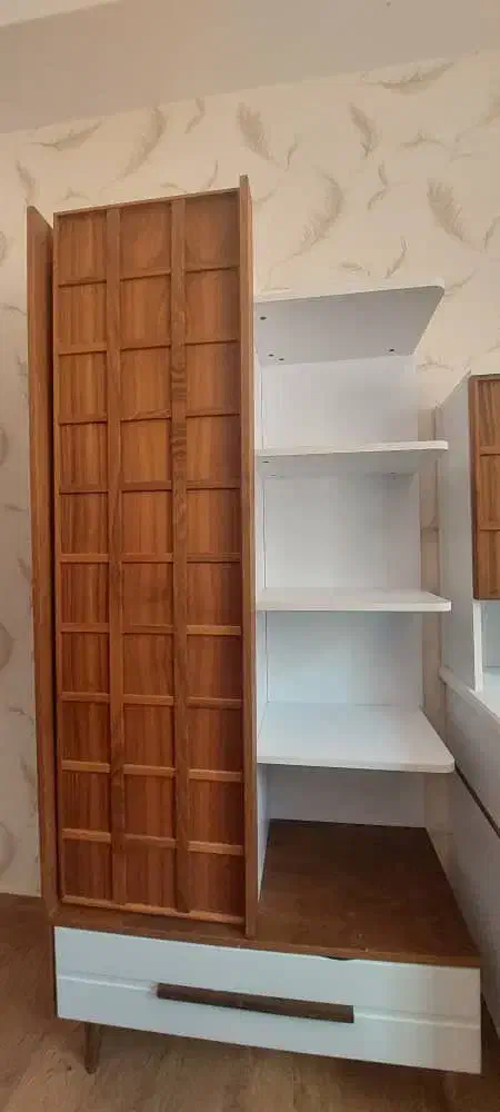 کتابخانه|کتابخانه، شلف، قفسه‌های دیواری|گرگان, |دیوار