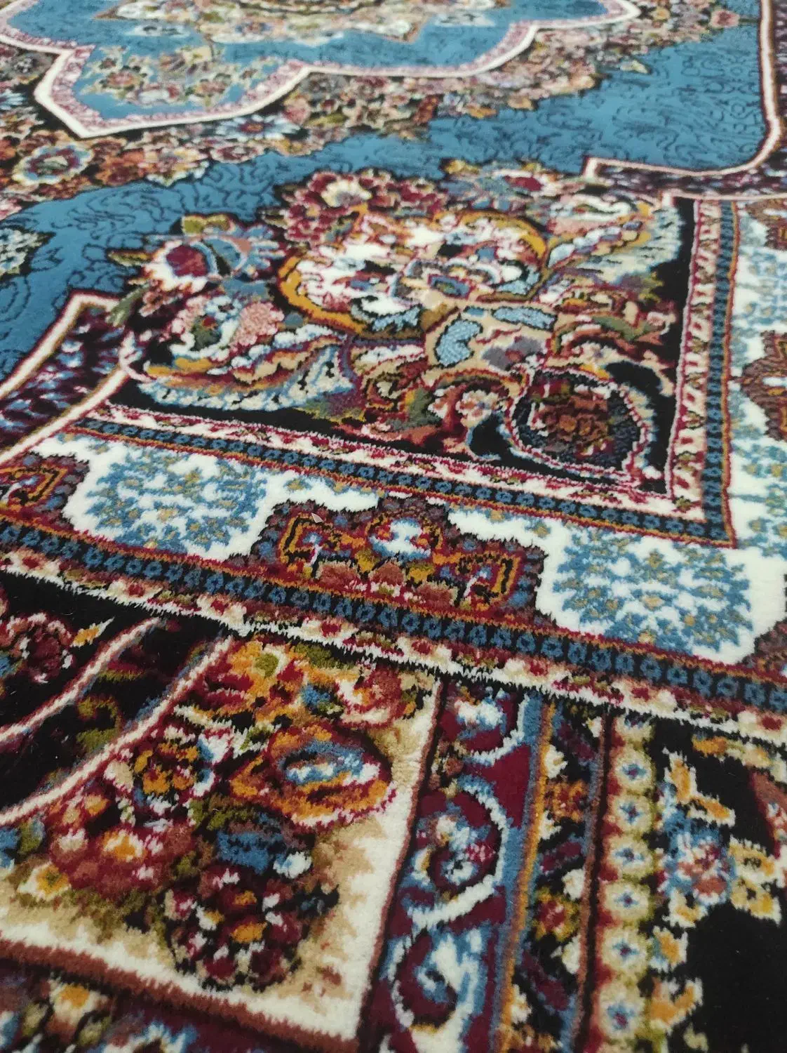 فرش جهیزیه ۶ متری فیروزه ای کاملا نو|فرش|شیراز, دکتر حسابی|دیوار