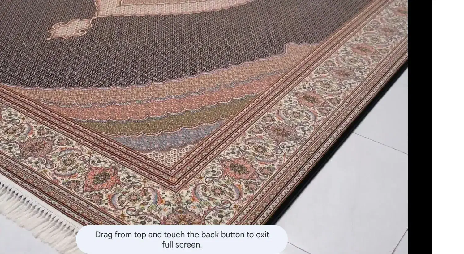 فرش ریز ماهی کاملا نو داخل جلد|فرش|رشت, رودباری|دیوار