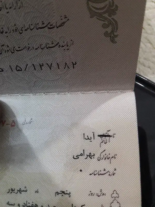 شناسنامه پیدا شده|اشیا|نهاوند, |دیوار