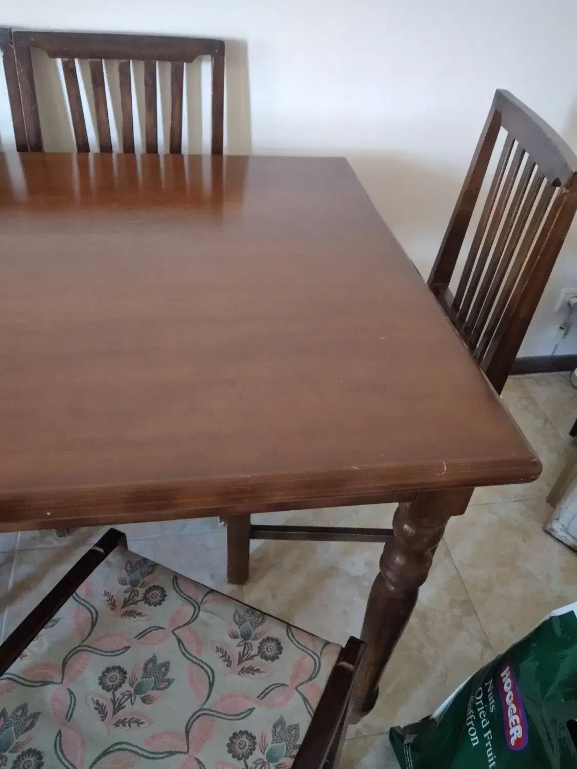 میز صندلی نهار خوری چوبی شش نفره ۷ میلیون تومان|میز و صندلی غذاخوری|مشهد, الهیه|دیوار