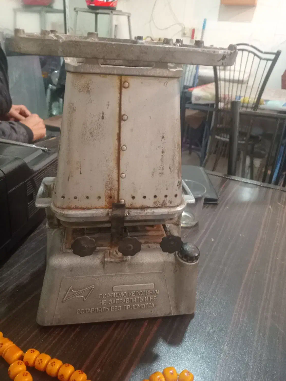 چراغ سه فیتیله قدیمی|کلکسیون اشیاء عتیقه|نیشابور, شهرک اندیشه|دیوار