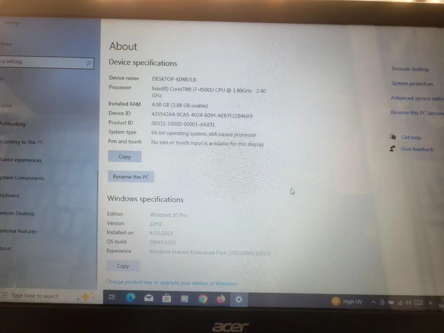 لبتاپ  ACER E1-572G|رایانه همراه|تهران, وصفنارد|دیوار