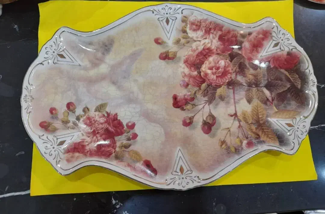 سرویس لمونژ کرم گل میخک|ظروف سرو و پذیرایی|تهران, مرزداران|دیوار