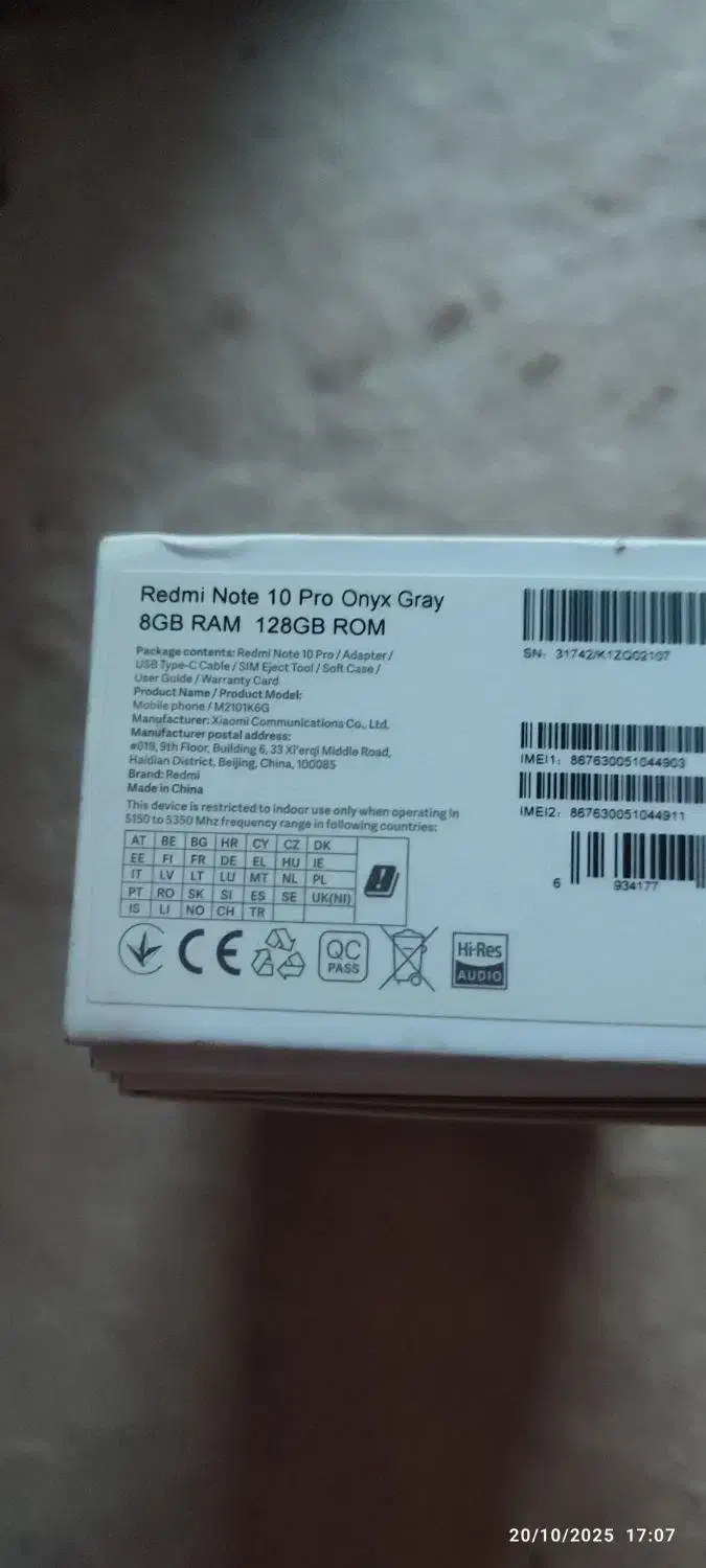 نوت10 پرو128رام8|موبایل|خرمآباد, |دیوار