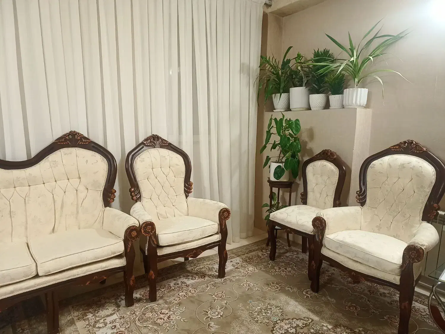 مبل استیل هفت نفره دو صندلی میزبان|مبلمان خانگی و میز عسلی|گلبهار, شهر جدید گلبهار|دیوار