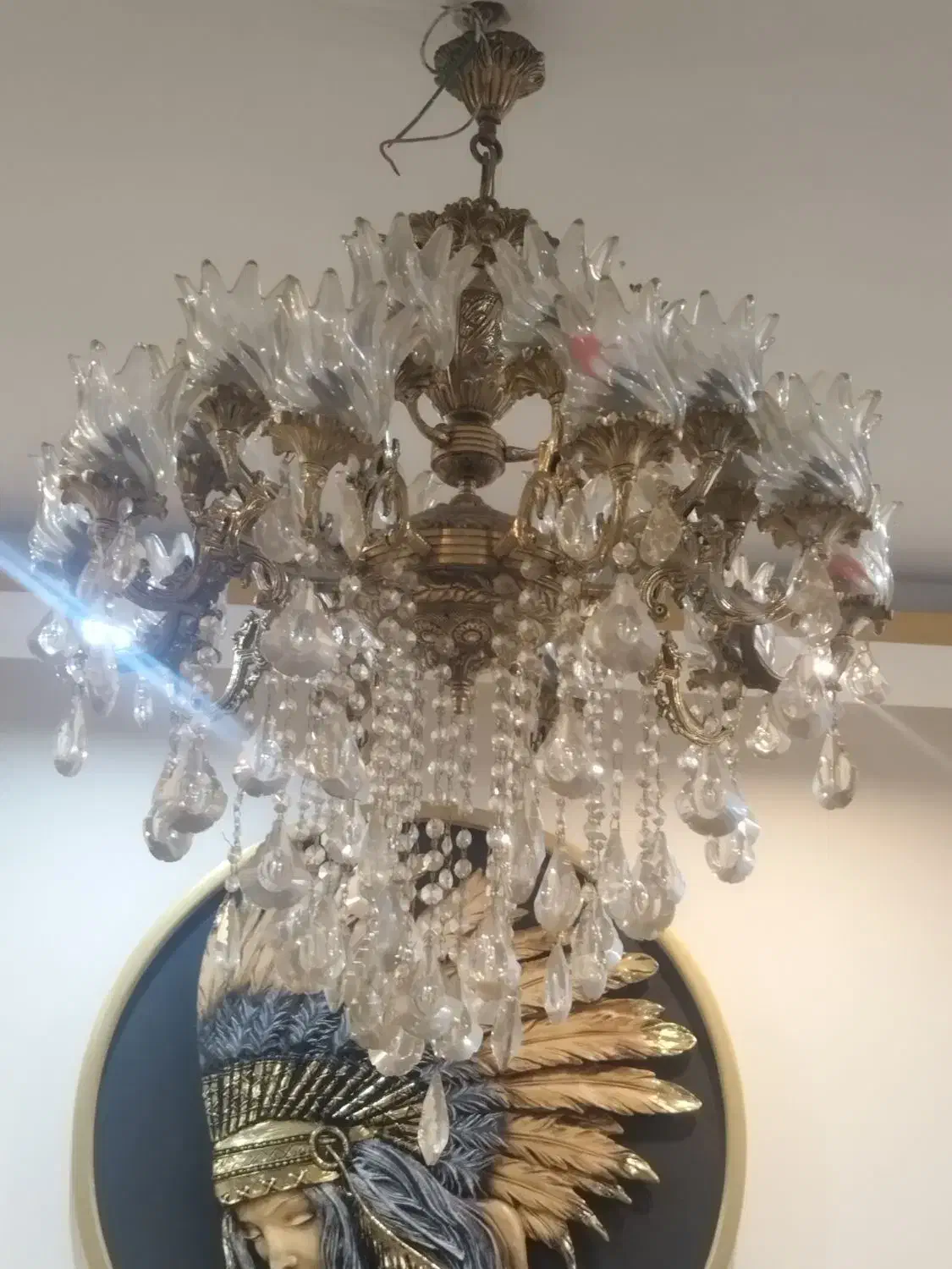 لوستر برنج|لوستر و چراغ آویز|اندیشه, اندیشه فاز ۱|دیوار