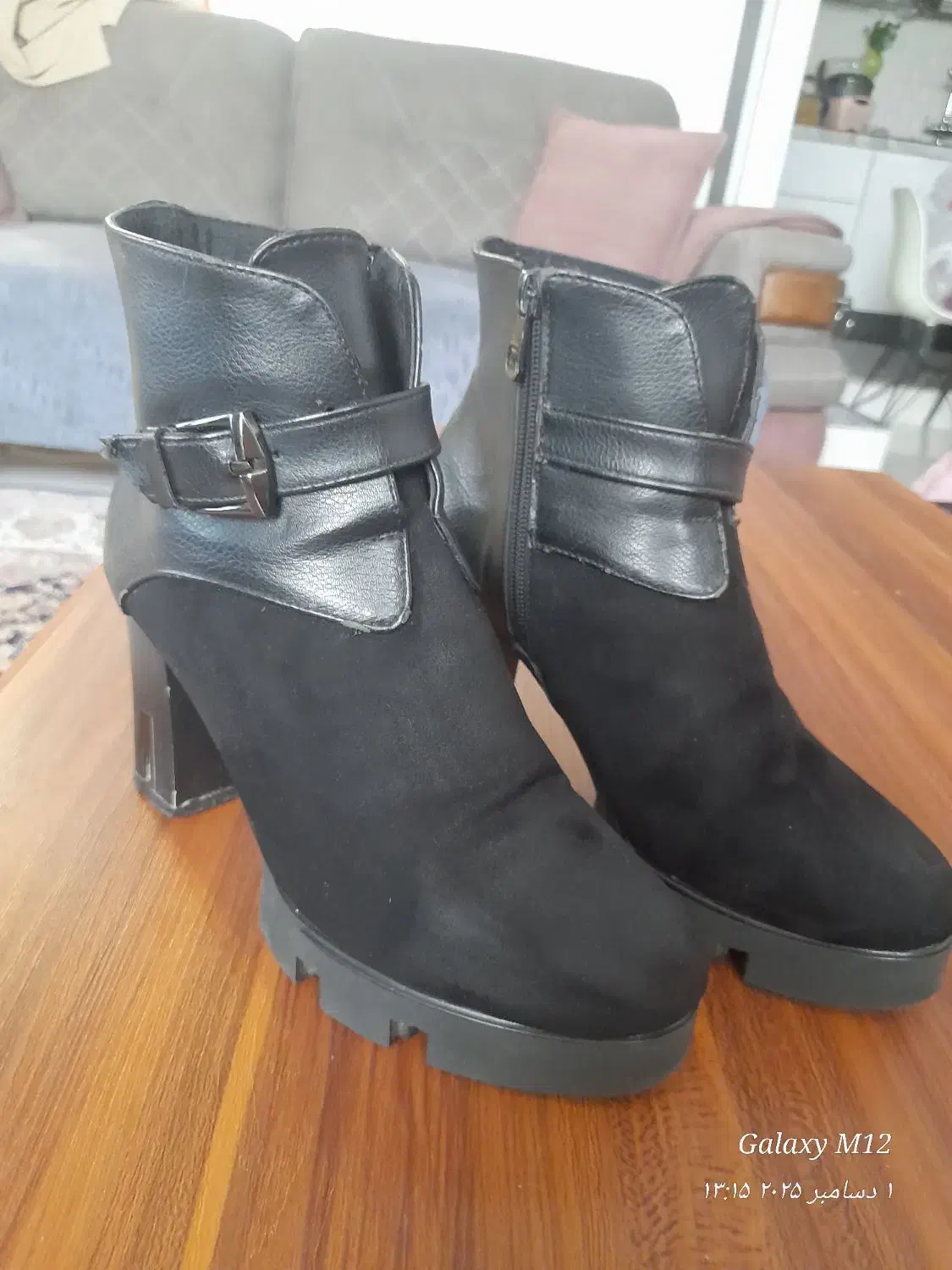 پوتین زنانه ساق کوتاه مشکی|کیف، کفش، کمربند|پرند, فاز ۴|دیوار