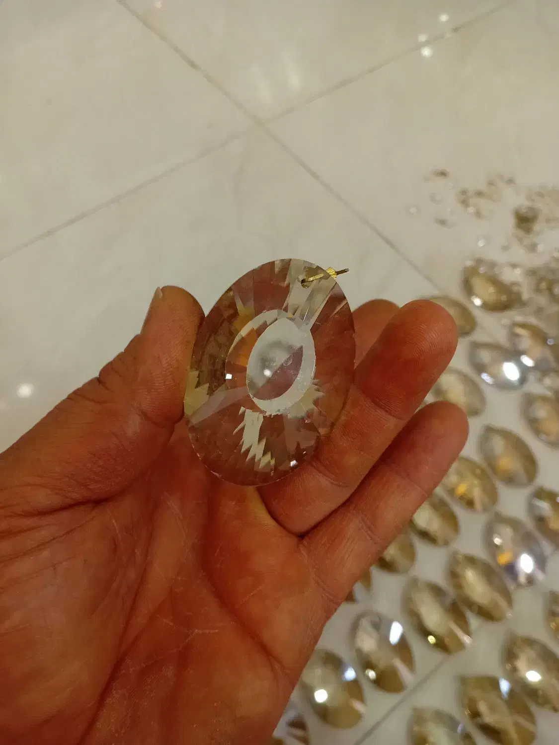 سنگ کریستال آویز لوستر|صنایع دستی و سایر لوازم تزئینی|تهران, سازمان آب|دیوار