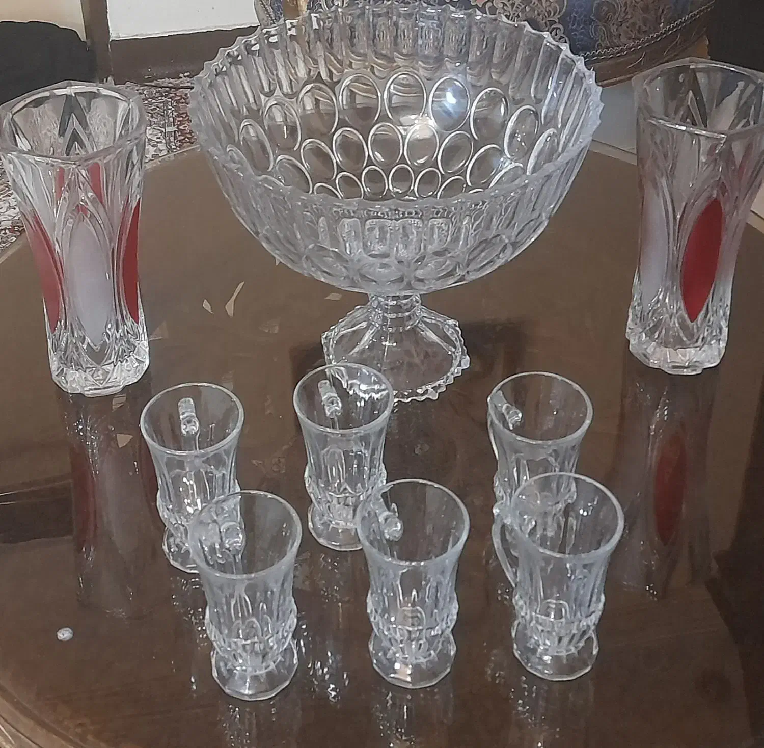 میوه خوری کریستال چایخوری ژاپن گلدان ژاپن|ظروف سرو و پذیرایی|فردیس, فردیس|دیوار