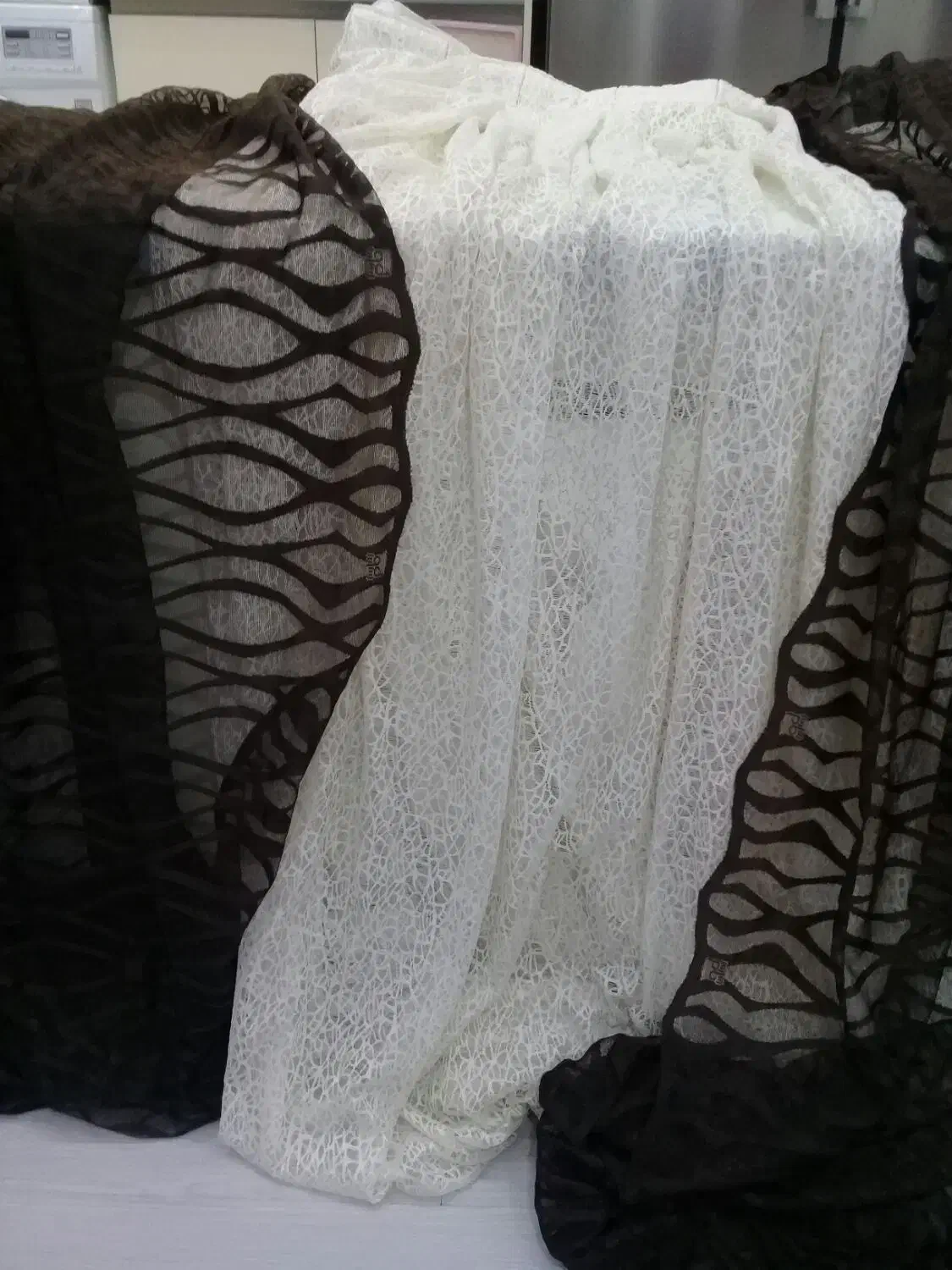 پرده پذیرایی جنس ترک نو دوخته آماده نصب|پرده، رانر، رومیزی|رباط‌کریم, صبا باطری|دیوار