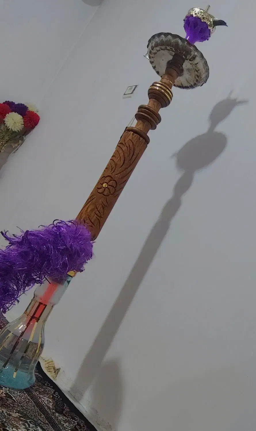 قلیان چوبی بزرگ|زیورآلات و اکسسوری|نسیمشهر, |دیوار