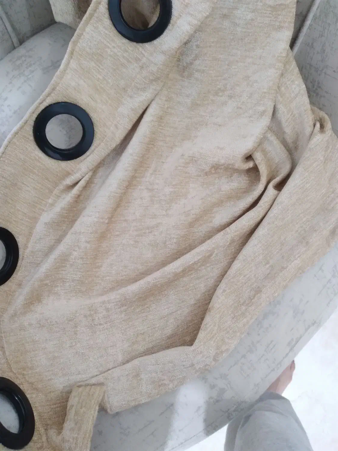 ۴ عدد پرده ی پانچی مخمل شانل|پرده، رانر، رومیزی|اندیشه, اندیشه فاز ۱|دیوار