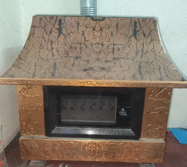 بخاری شومینه ای|بخاری، هیتر، شومینه|کرمان, |دیوار