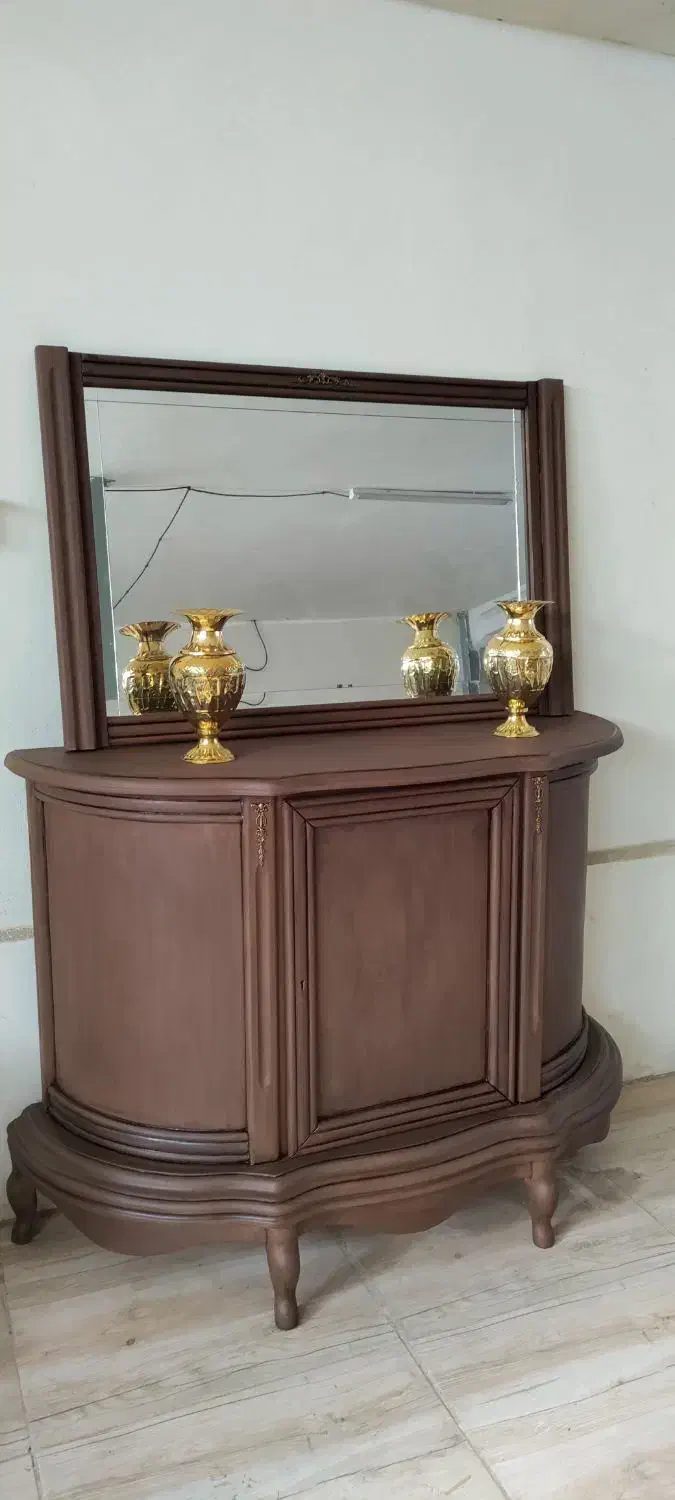 آیینه‌کنسول‌تمام‌چوب|بوفه، ویترین، کنسول|اصفهان, شیخ طوسی|دیوار