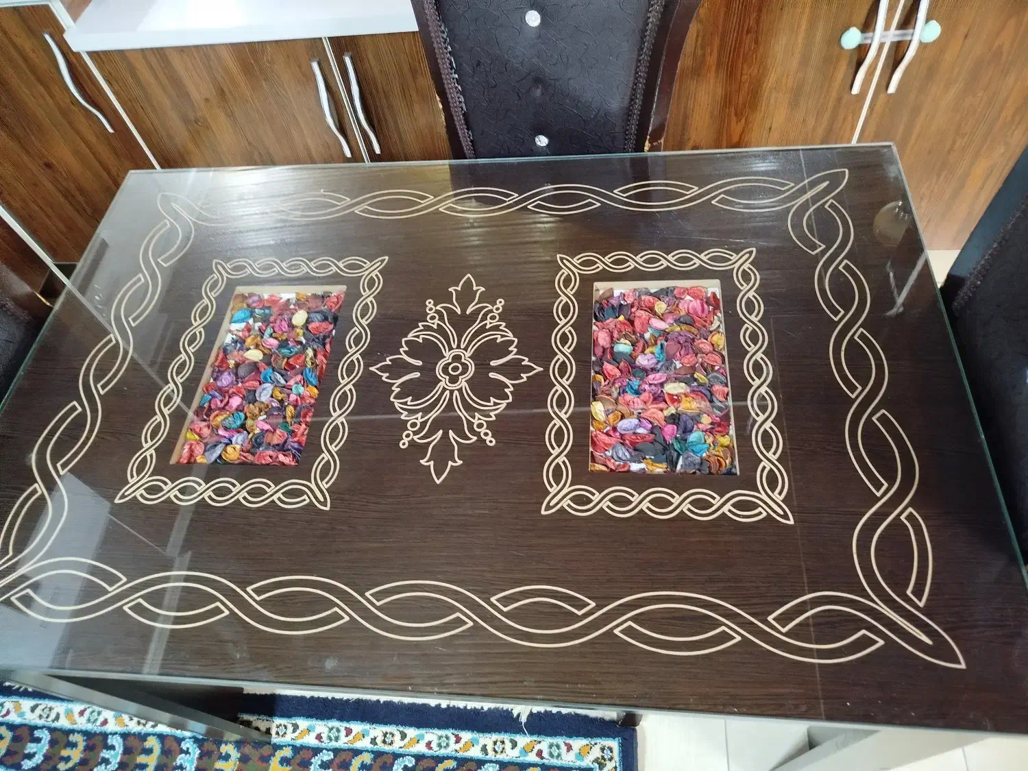 میزنهارخوری چهارنفره|میز و صندلی غذاخوری|ماهدشت, |دیوار