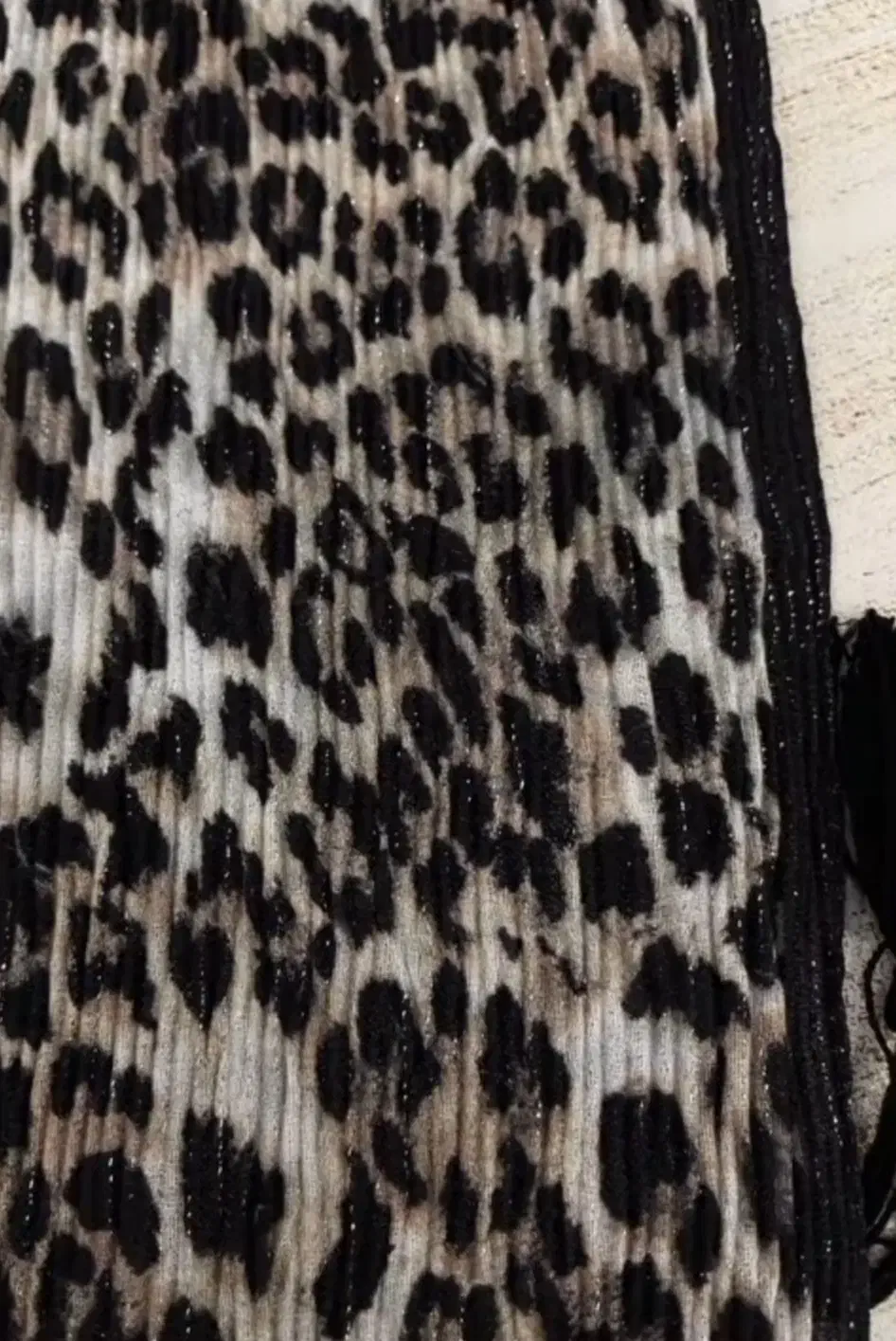 شال پلیسه لمه پلنگی منگوله دار|لباس|نجف‌آباد, جلال آباد|دیوار