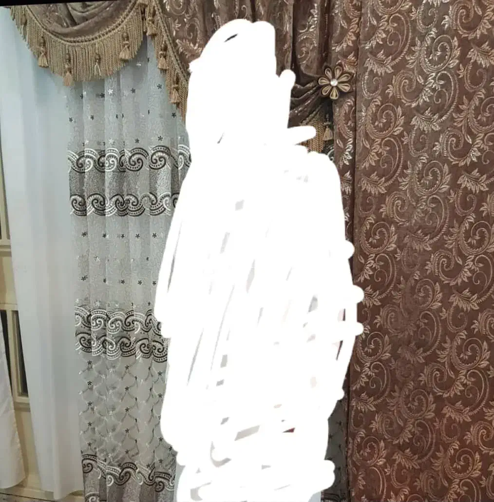 پرده همراه کتیبه و استر و طور کامل قواره بزرگ|پرده، رانر، رومیزی|اهواز, زندوکیلی|دیوار